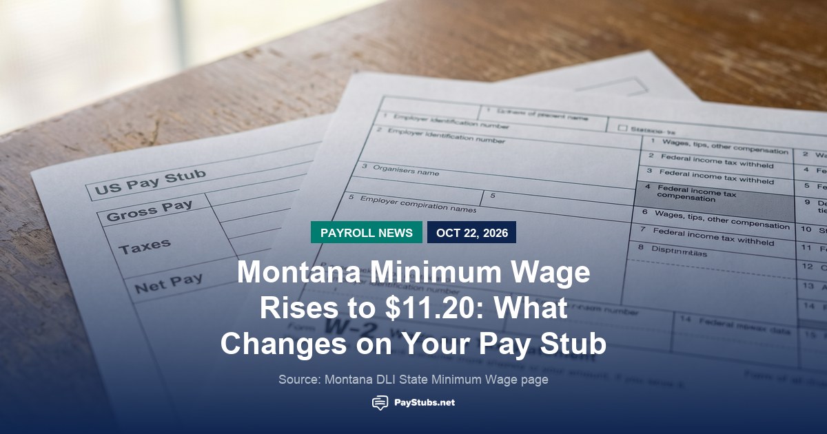 Montana Minimum Wage Rises to $11.20: What Changes on Your Pay Stub (2026)